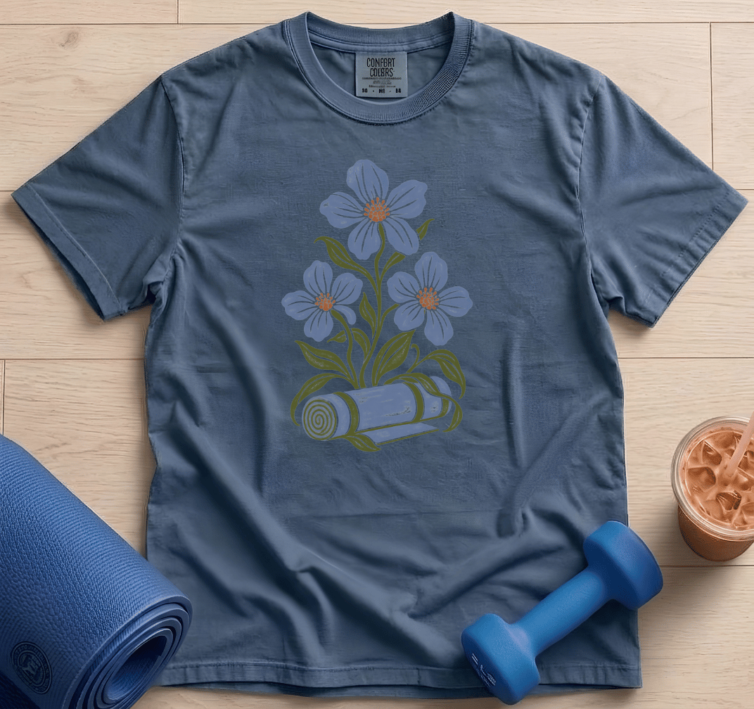 Yoga Mat Flower - T-Shirt