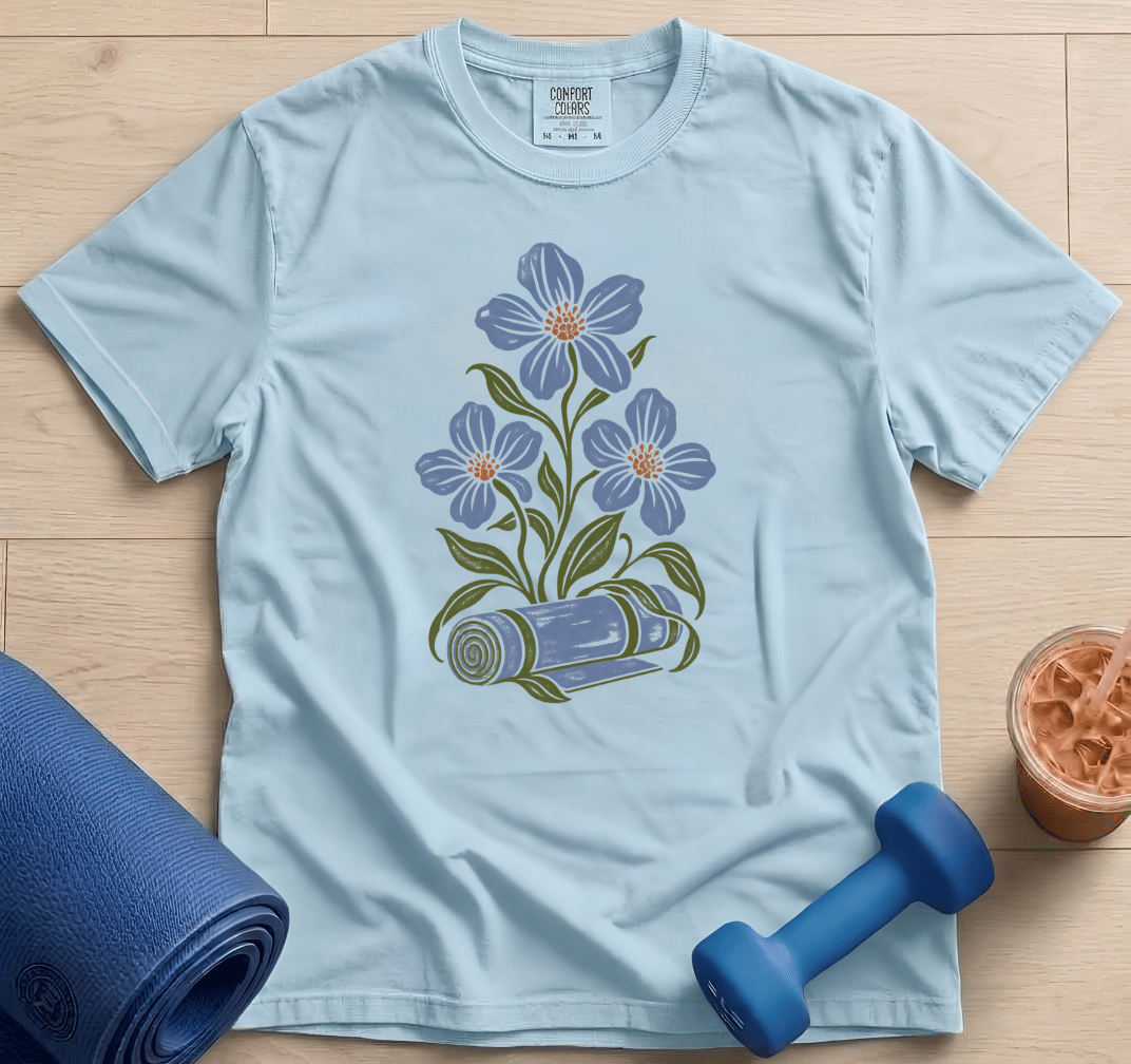 Yoga Mat Flower - T-Shirt