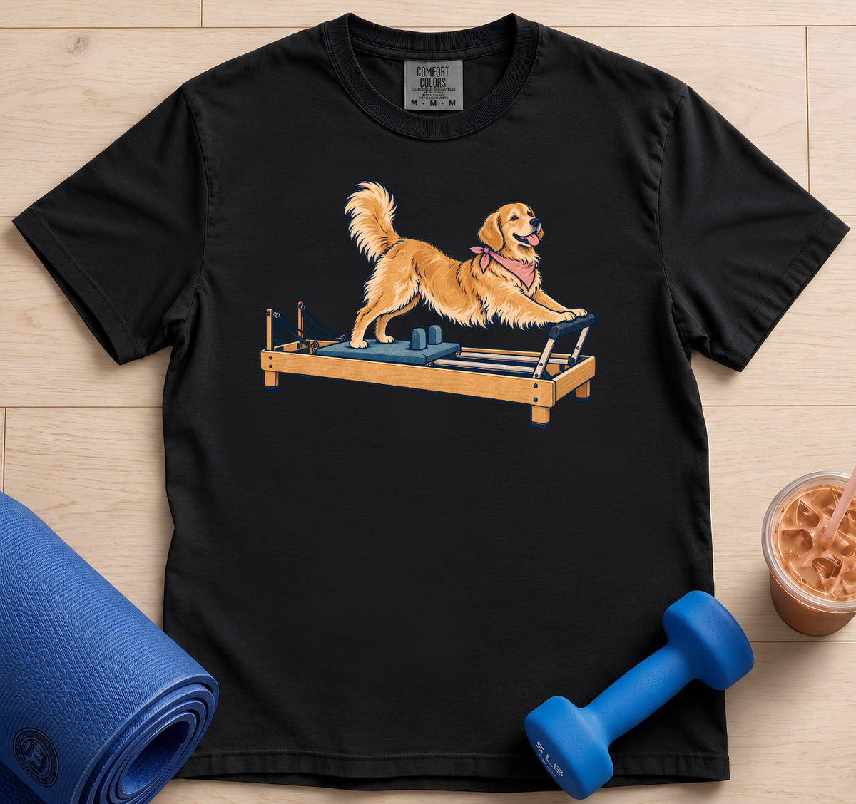 Golden Retriever Pilates Reformer - T-Shirt