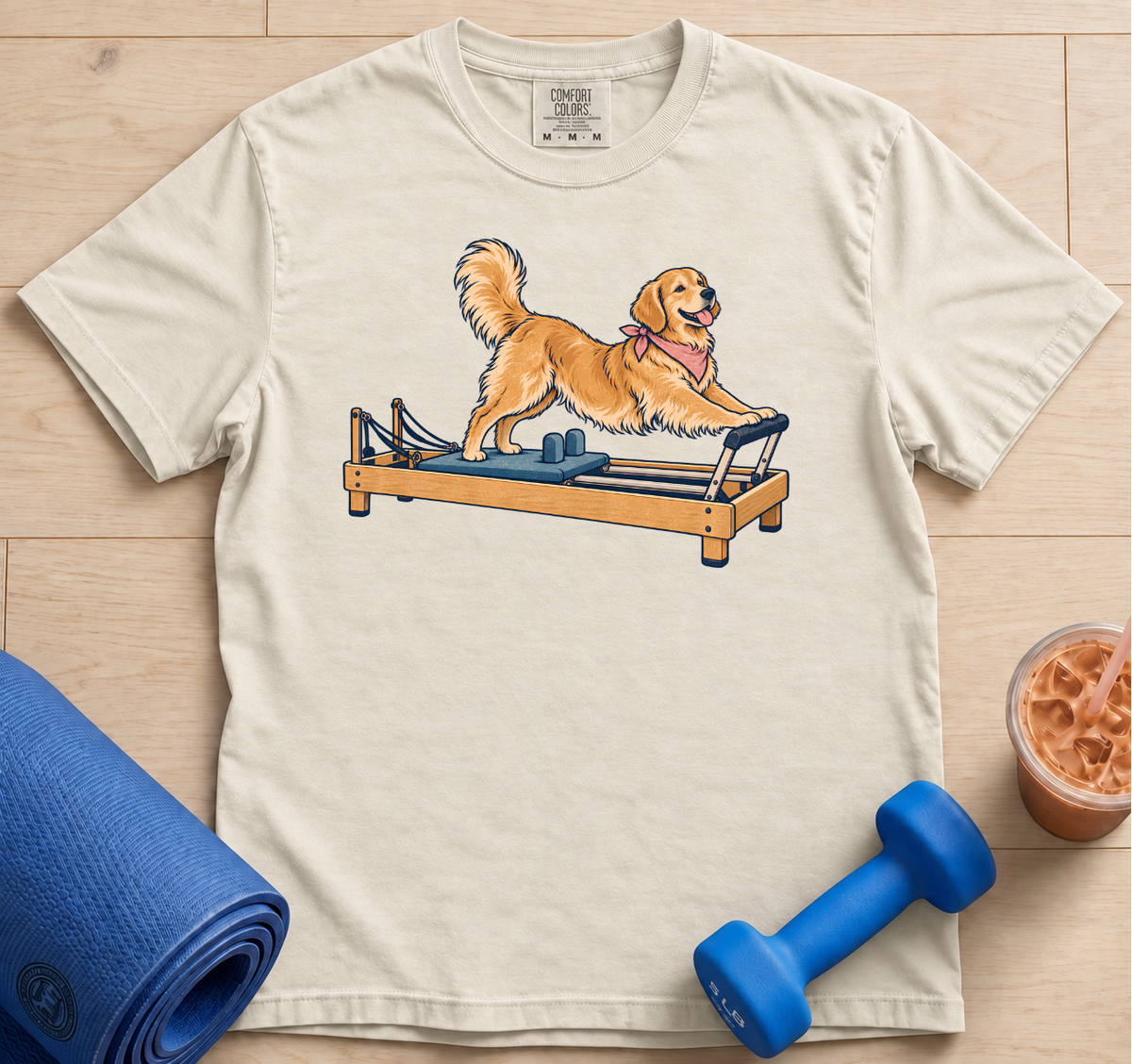 Golden Retriever Pilates Reformer - T-Shirt