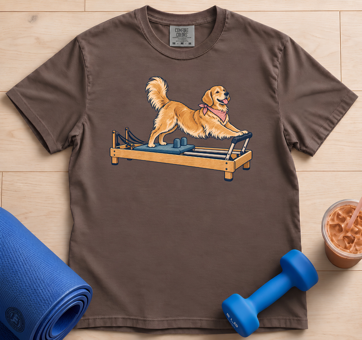 Golden Retriever Pilates Reformer - T-Shirt
