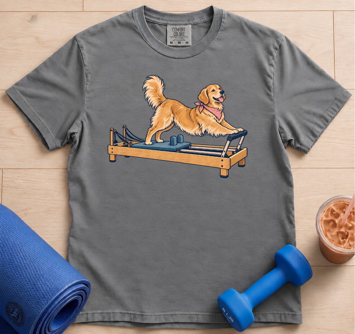 Golden Retriever Pilates Reformer - T-Shirt