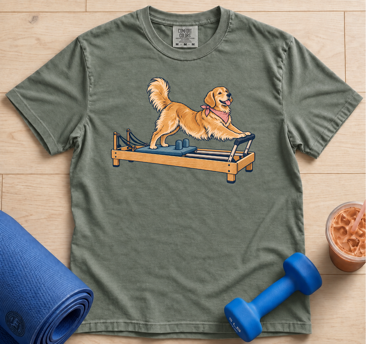 Golden Retriever Pilates Reformer - T-Shirt