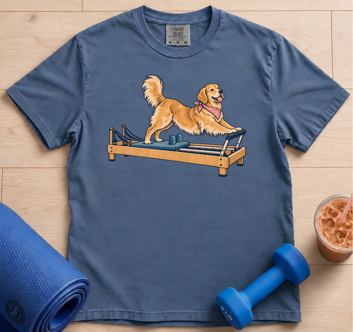 Golden Retriever Pilates Reformer - T-Shirt