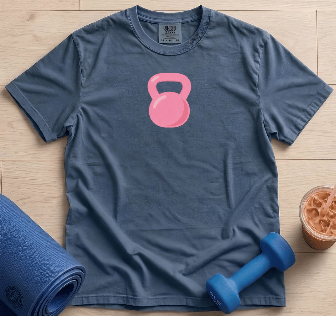 Pink Kettlebell - T-shirt