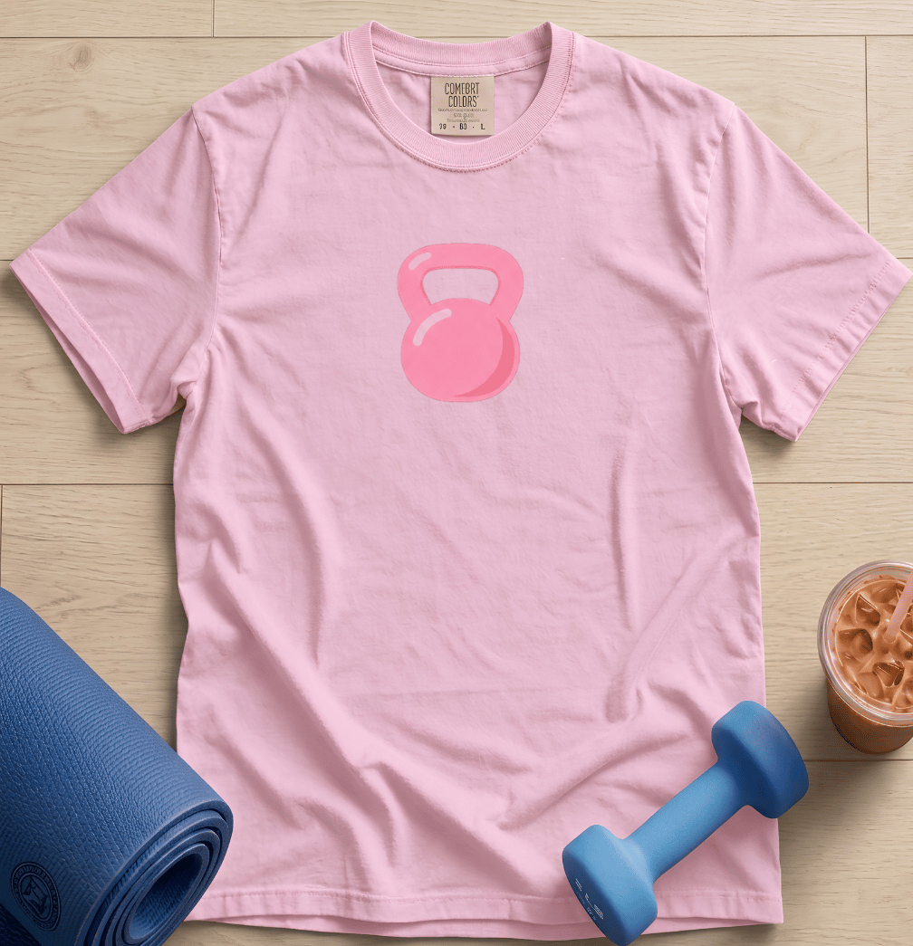 Pink Kettlebell - T-shirt