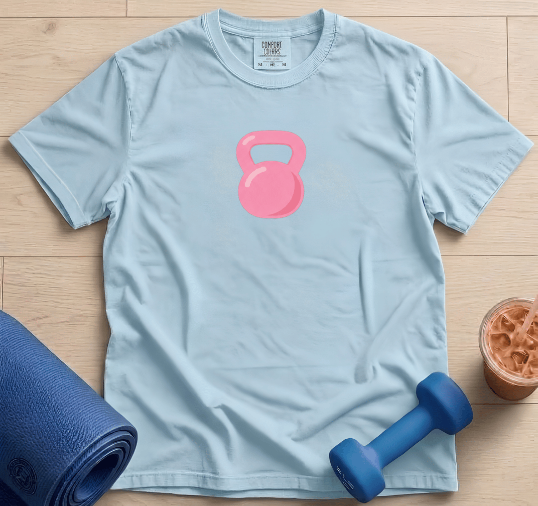 Pink Kettlebell - T-shirt