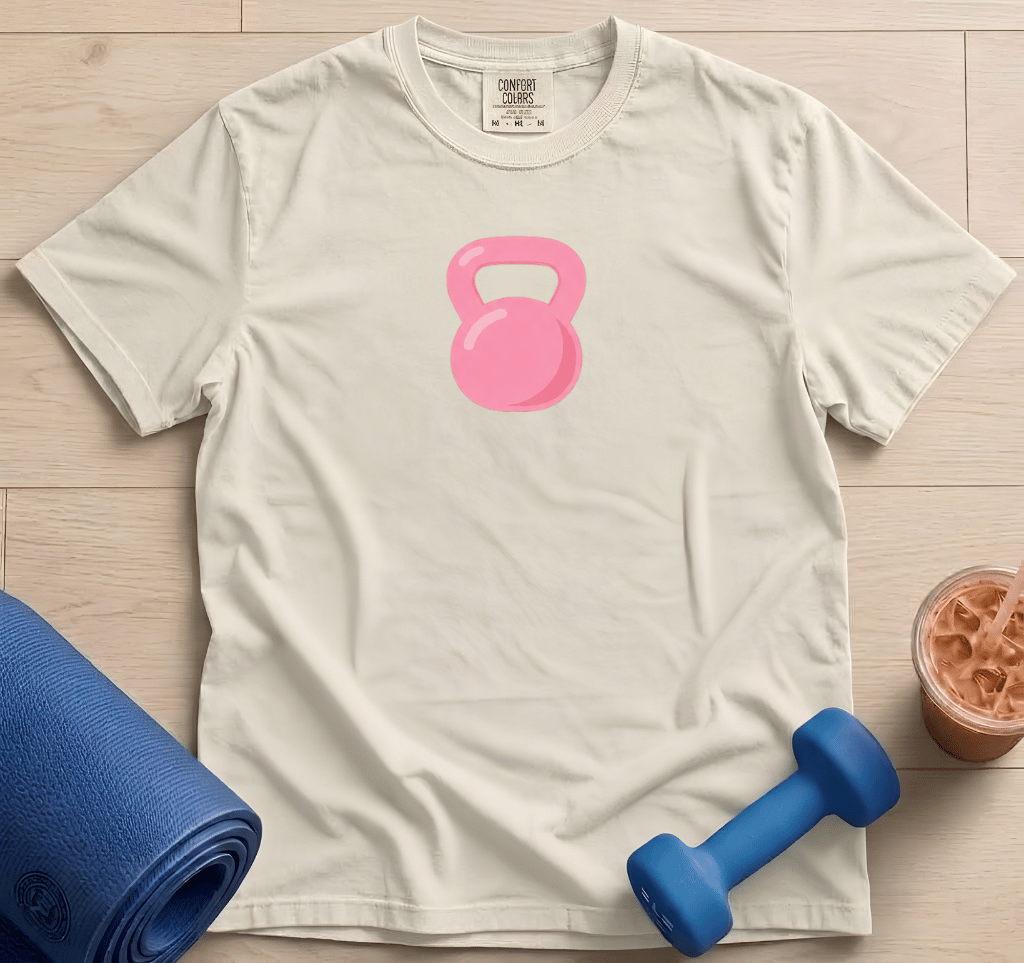 Pink Kettlebell - T-shirt